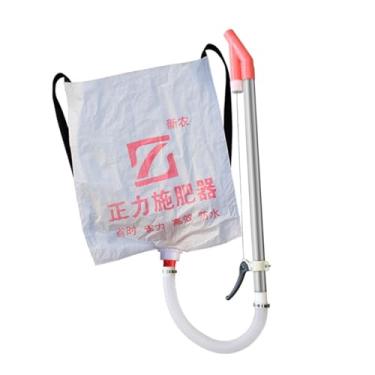 Imagem de Ioensy Distribuidor de fertilizantes manual, eficiente e multifuncional, ferramenta de aplicação de esterco para fertilização externa em gramados de, Tubo de Metal único