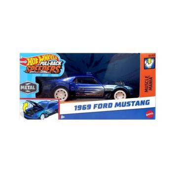 Imagem de Hpr70 hot wheels carros pullback 1969 ford mustang hwh51 - mattel (432
