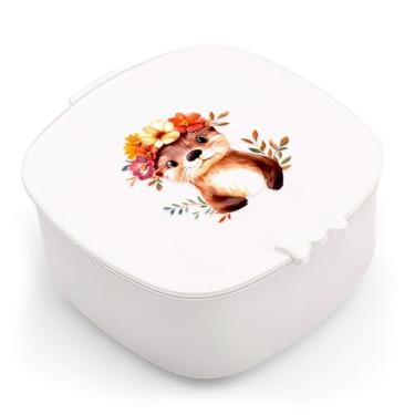 Imagem de BJDAMAI Caixa organizadora de acessórios de cabelo pequenos para meninas, crianças, adolescentes, mulheres, grampos de cabelo, laços/bandas, pinos, presilhas/elásticos organizador e armazenamento