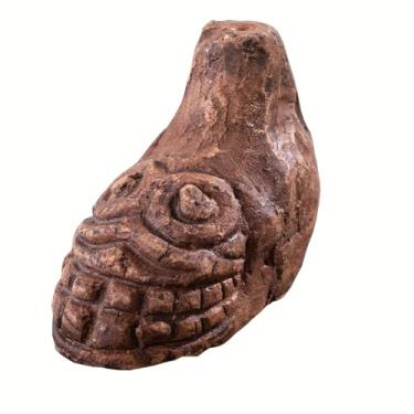 Imagem de Apito da Morte Asteca, Até 125+ Decibéis Alto Real Gritando Asteca Apito da Morte Mais Alto Autêntico Humano Autêntico Humano Ehecachichtli Soando Gritos Apito de Guerra (Cinza Claro)