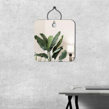 Imagem de Espelho Decorativo Aramado Wire Boll Preto 50 X 50 Cm - e2g Design