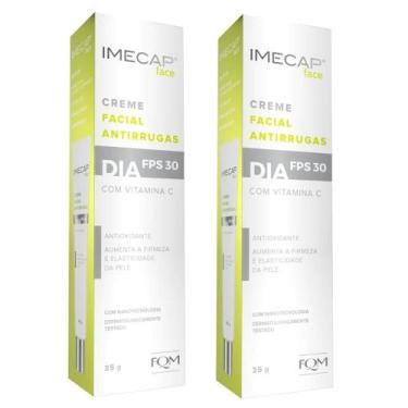 Imagem de Kit Imecap Face Dia FPS30 Creme Facial Antirrugas Com 2 Unidades De 35