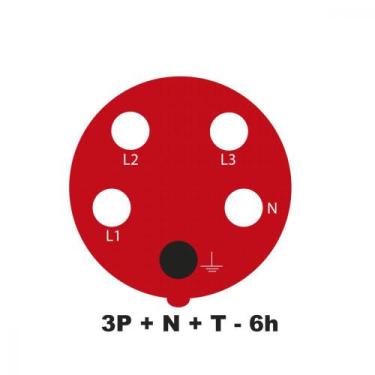 Imagem de Plugue Móvel Industrial 3P+N+T 16 A 380-415 Vca 6 H Tramontina