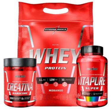 Imagem de Kit Nutri Whey 907g + Creatina 60 Caps + Vita Pure 60 Tabs Integral - 