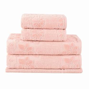 Imagem de Kit Jogo De Toalhas Buddemeyer 5 Peças Banho Rosto e Piso Lollipop 100