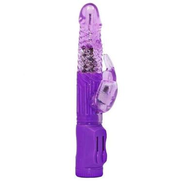 Imagem de Vibrador Feminino Duplo Estimulador Clitóris Rotativo Multivelocidade 