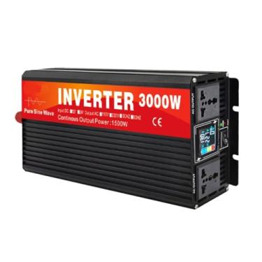 Imagem de 72v to 110v50hz,Inversor de potência de onda senoidal pura de 3000 watts com visor LCD 12V-72V DC a 110V/220V AC Car Power Inverter com 2 tomadas AC para camping Rvs, Eletrodomésticos