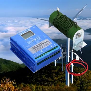Imagem de 24V,HYZHANHONG 12000W Wind Solar Hybrid Charge Controller 12V 24V 48V 220V MPPT Boost Charge Regulator com Display LCD e Dump Load para Carregador de Bateria do Gerador