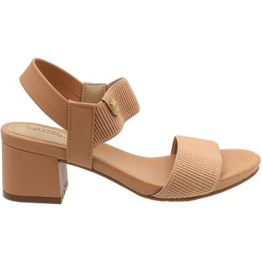 Imagem de Sandália Modare Ultraconforto Elástico Aplique Salto Bloco Grosso Feminina