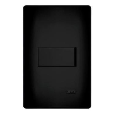 Imagem de Interruptor Parelelo 16A Fame Placa 4X2 Habitat Black Preto