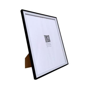 Imagem de Porta Retrato 20x25 Palmira Preto Branco MDF Tokyo Design, Preto Branc