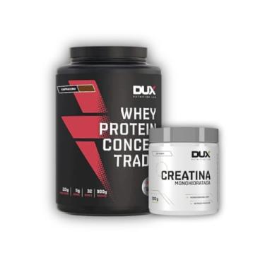 Imagem de Kit Whey Concentrado Dux 900g + Creatina monohidrata 300g (900g, CAPPUCCINO)