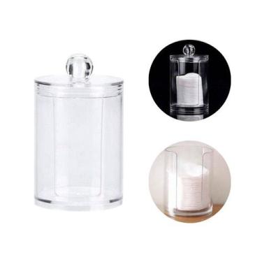 Imagem de Porta Disco de Algodão e Cotonetes Pote Organizador Multiuso - TOP RIO