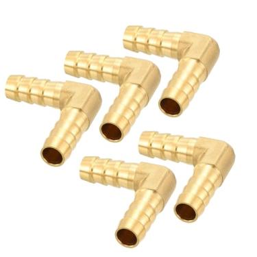 Imagem de Kozelo Pacote com 5 acessórios de mangueira de latão Farpa de mangueira de 5/40.6 cm para conexões de 5/40.6 cm para máquinas domésticas, banheiras de massagem e sistemas de irrigação