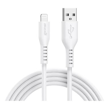 Imagem de Cabo USB-A para Lightning Geonav Branco - ESLISWT