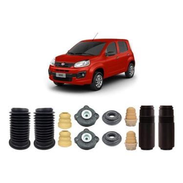 Imagem de Kit Batente Suspensão Dianteira Traseira Uno 2016 2017 2018