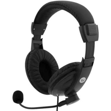 Imagem de Headset Com Microfone Office Preto 0507 Bright