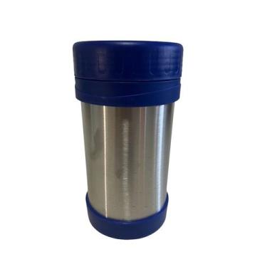 Imagem de Garrafa térmica para alimentos em aço inoxidável 500mL, cor azul - Lig
