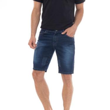 Imagem de Bermuda Jeans Azul Masculina Comfort Fashion - Estilo Renovado, 46