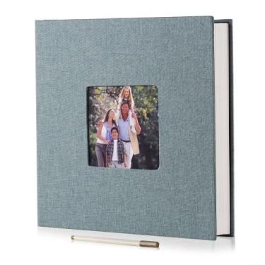 Imagem de Álbum de fotos HoneyTolly DIY Self Adhesive 60 páginas de linho