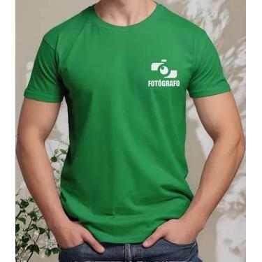 Imagem de Camiseta Camisa Feminina Masculina Algodão Uniforme Profissional Traba