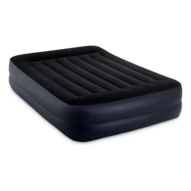 Imagem de Colchão Inflável Casal Resistente Queen Size Confortável Bomba Embutida 220V