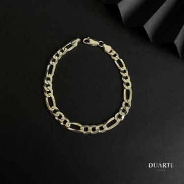 Imagem de Pulseira Masculina 3X1 de Prata 925 - 5mm - Duarte Joias