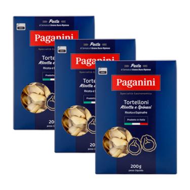 Imagem de Kit 3X: Massa Tortellini Ricota e Espinafre Paganini 200g
