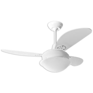 Imagem de Ventilador de Teto Loren Sid Cripton Pérola Branco com Pás Brancas