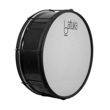 Imagem de Zabumba 20X18 Alumisteel Pint Eletro Preto Aro Chapa Preto Pele Leitosa 08 Afin - Batuka - Luen