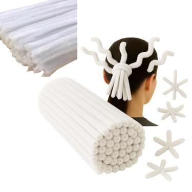 Imagem de Hastes de chenille flexível 30cm cabelo maluco limpador de cachimbo para artesanatos enfeites varias cores 100unidades