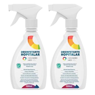 Imagem de Combo 2 un. - Desinfetante Hospitalar Advanced Med 500 ml - Foam (Espuma) - Sem Álcool- Uso em odontologia