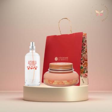 Imagem de Kit Duo Polpa Hidratante 200ml e Spray Perfumado Acerola 150ml Loccitane – Fragrância Frutada e Cítrica