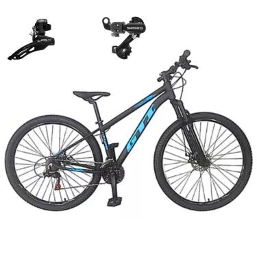 Imagem de Bicicleta Mtb Aro 29 Gti Roma 21v Indexado Freio Mecânico Suspensão 80mm Cambios Shimano-Unissex