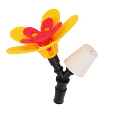 Imagem de RiToEasysports Alimentador de Beija-flor, Kit de Flores de Reciclagem para Jardim e Quintal, Alimentador de Pássaros Suspenso de Plástico Seguro para Cenas Ao Ar Livre (Flor única)