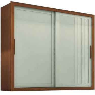 Imagem de Guarda Roupas Casal Ripado 2 Portas de Correr 4 Gavetas Trianon Zanzini