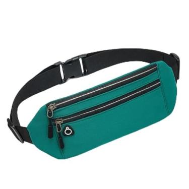 Imagem de Pochete de corrida fina para homens e mulheres, bolsa de cintura para caminhadas, ciclismo, treino, cinto para dinheiro para acessórios de corrida, Verde, Medium, Moderno
