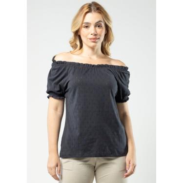 Imagem de Blusa Ciganinha Pau a Pique Algodão Preto