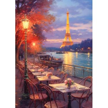 Imagem de Puzzle MBOQIU Paris Riverside 1000 peças para adultos