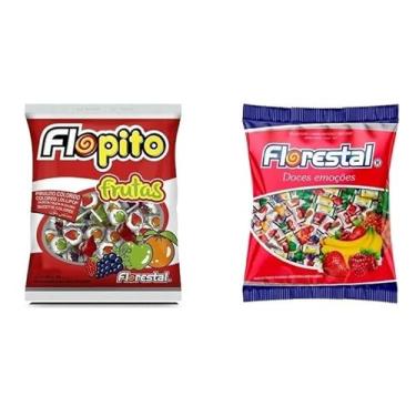 Imagem de Kit Bala Macia Florestal 500Gr + Pirulito Flopito Florestal 100un – Combo para Festa e Lembrancinhas