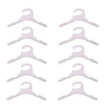 Imagem de Cabide de roupas para cães, 10 peças/conjunto, armazenamento de produtos para animais de estimação, plástico, economia de espaço, suporte de roupas sólido (P, branco)