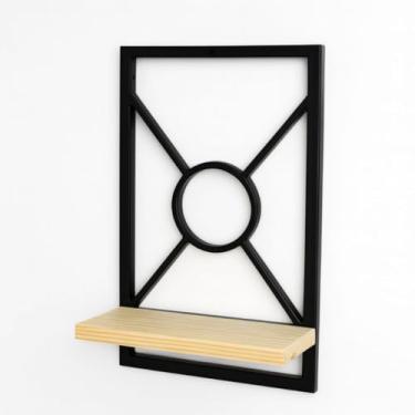 Imagem de Kit Prateleira Estilo Industrial Decoração Quarto Sala Lavabo(Preto 1x)