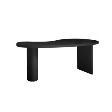 Imagem de Mesa de trabalho Mesa minimalista toda em madeira maciça de escritório forma bancada criativa consultoria negociação(120 * 60 * 75cm)