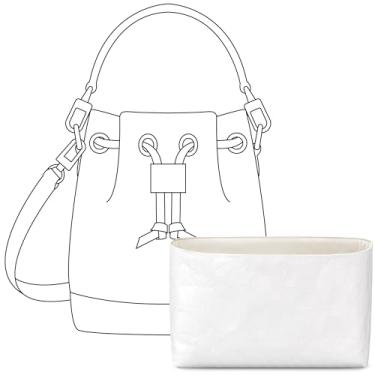 Imagem de FANJI Project Organizador de bolsa para bolsa LV NOE Nano, ajuste personalizado dentro da bolsa Craie, leve, resistente à água (Craie, MM)