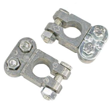 Imagem de Terminal Bateria Sapão Reforçado Positivo + Negativo Cabos 16mm a 120m