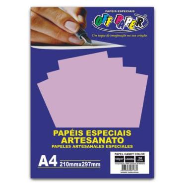 Imagem de Papel Candy Color Lavanda 180g A4 20fls - Off Paper