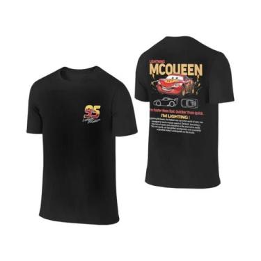 Imagem de Camiseta De Casal Lightning McQueen Sally De Verão Com Estampa Dupla F