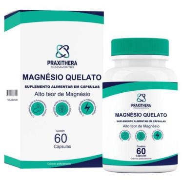 Imagem de Magnésio quelato 240mg 60 Cápsulas - Praxithera