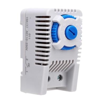 Imagem de AUNMAS Termostato Mecânico 32-140°F Interruptor de Controle Retardador de Chama para Aquecedores Ventiladores Aquários Répteis Estufa