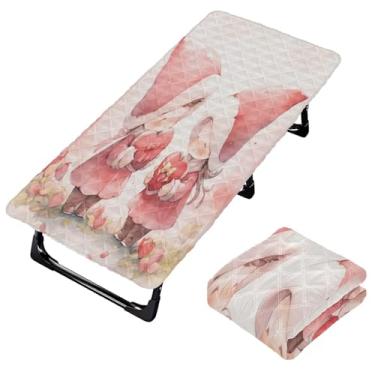 Imagem de Burbuja Lençol de berço de gnomos em aquarela para crianças, lençol de berço acolchoado portátil com faixa elástica para meninas e meninos, lavável na máquina, 63,5 x 127 cm